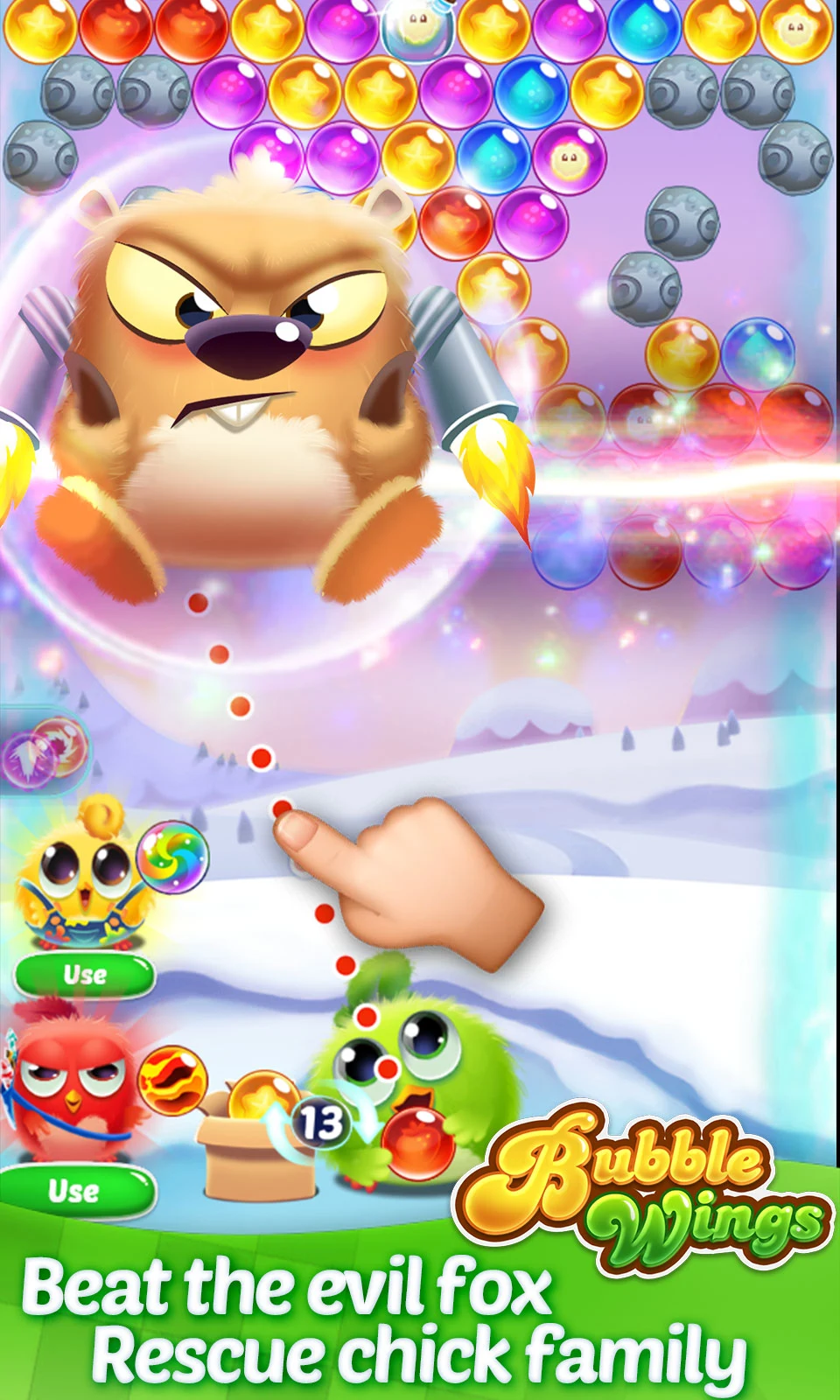 Bubble Wings: bubble shooter screenshot
